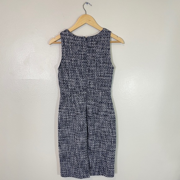 J Crew V Neck Navy & White Dress Size 0 - Picture 5 of 6